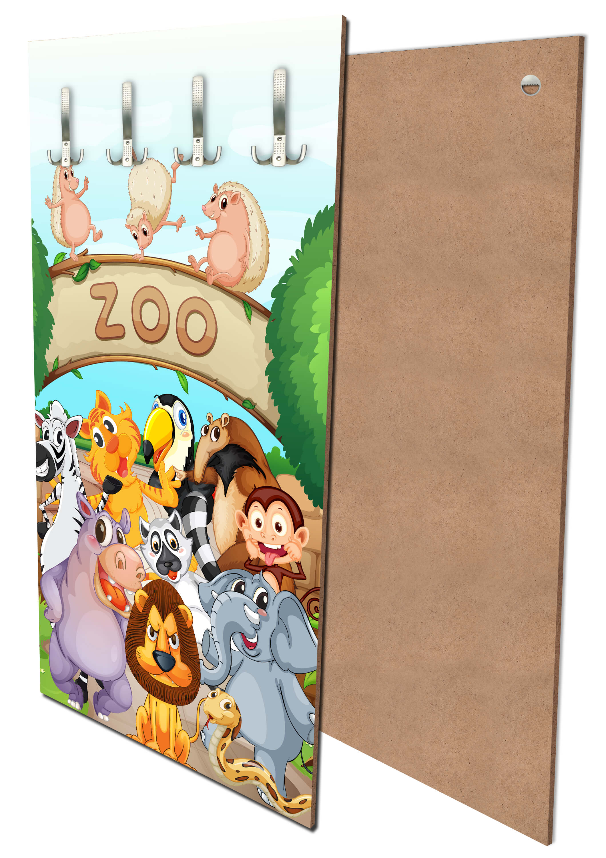 Garderobe Zootiere Kinder M0302 entdecken - Bild 1 Garderobe Zootiere Kinder M0302 entdecken - Bild 1