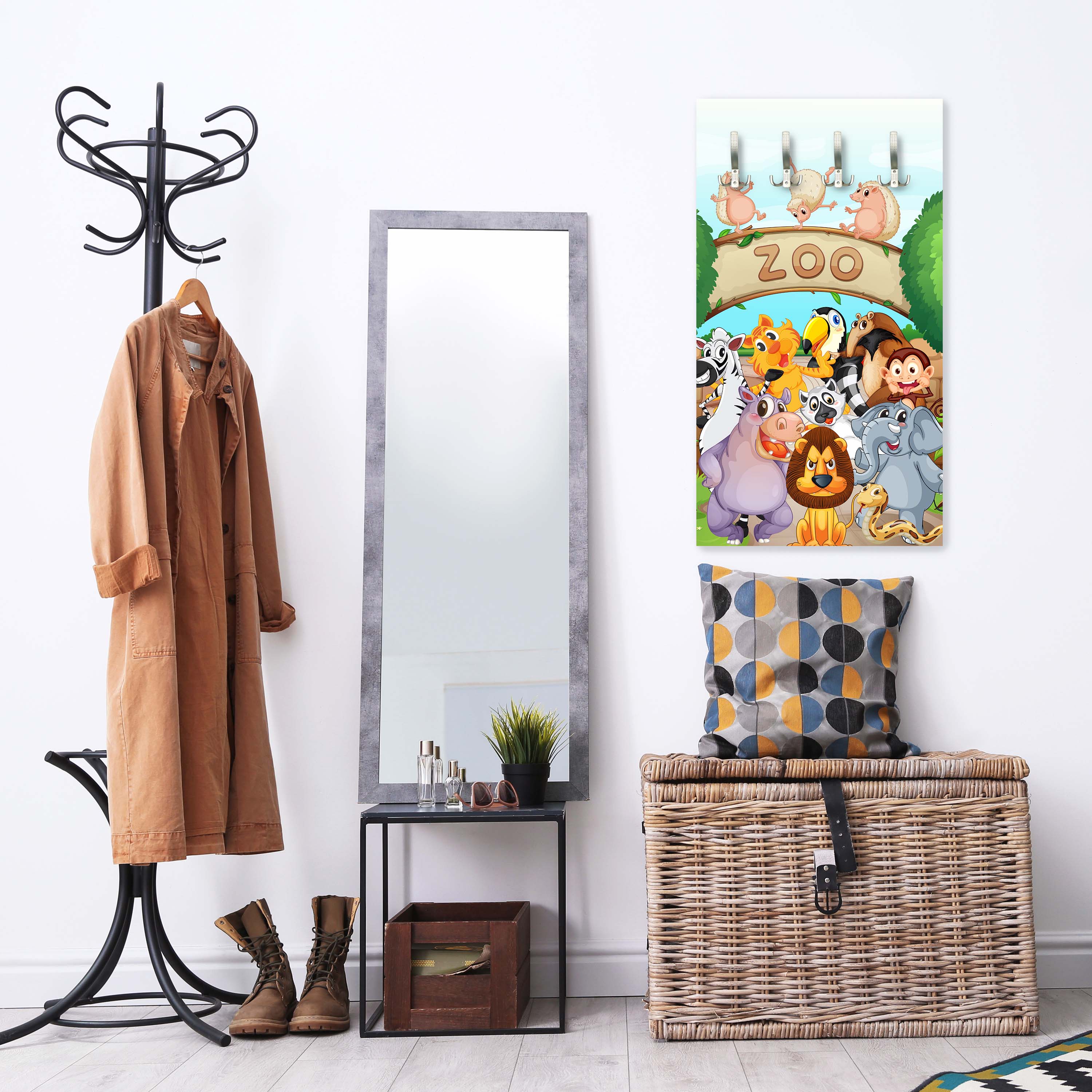 Garderobe Zootiere Kinder M0302 entdecken - Bild 2 Garderobe Zootiere Kinder M0302 entdecken - Bild 2