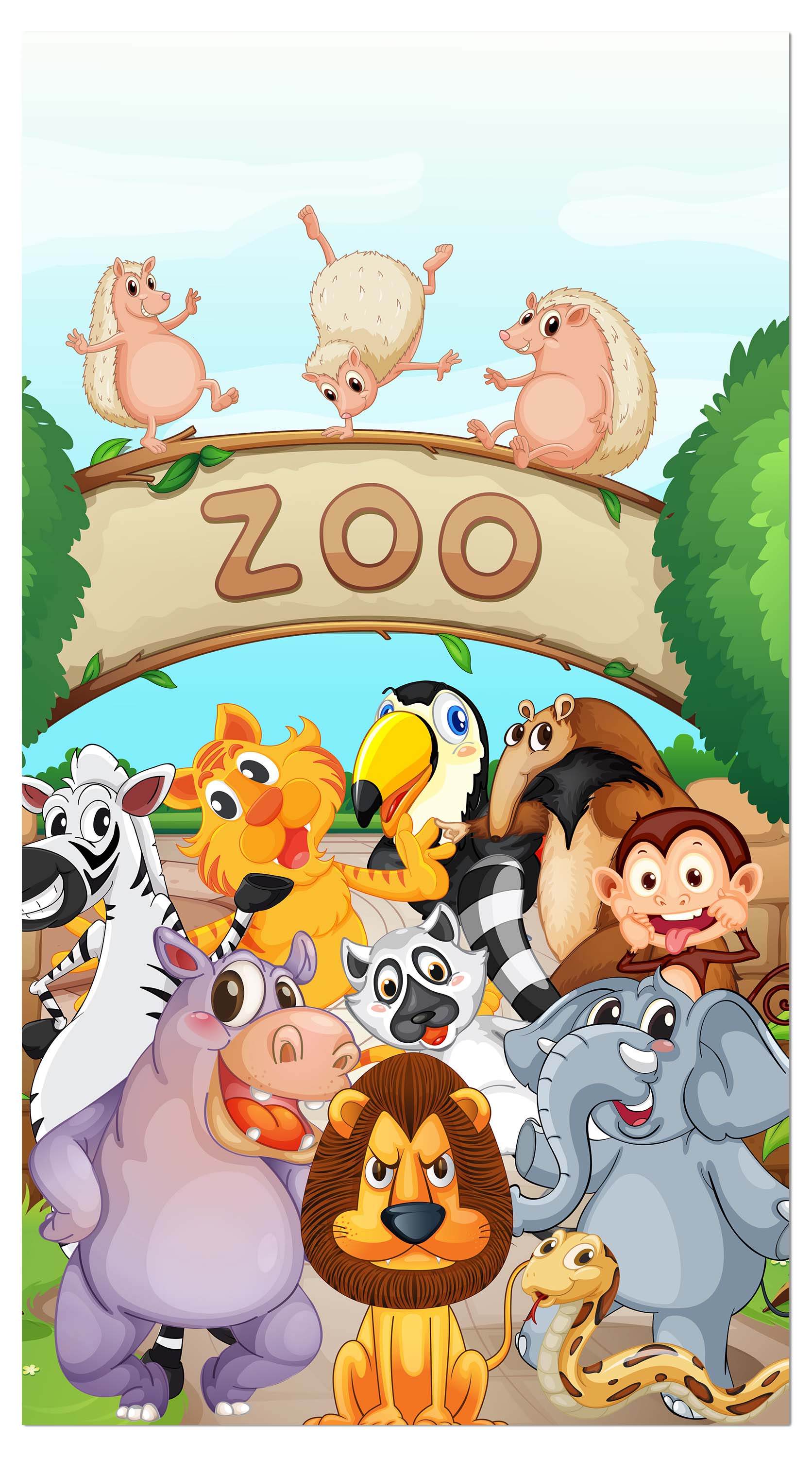 Garderobe Zootiere Kinder M0302 entdecken - Bild 4 Garderobe Zootiere Kinder M0302 entdecken - Bild 4