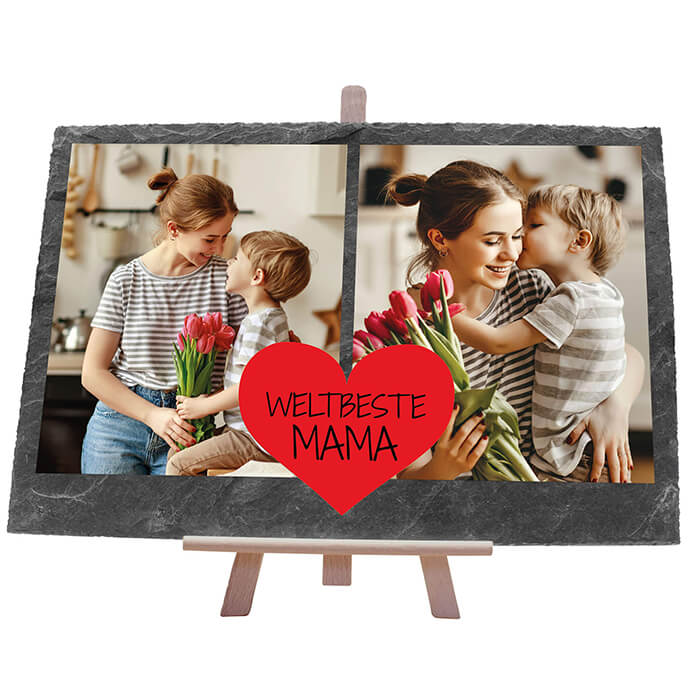 Schiefertafel mit Staffelei weltbeste Mama M0302 - Bild 1 Schiefertafel mit Staffelei weltbeste Mama M0302 - Bild 1