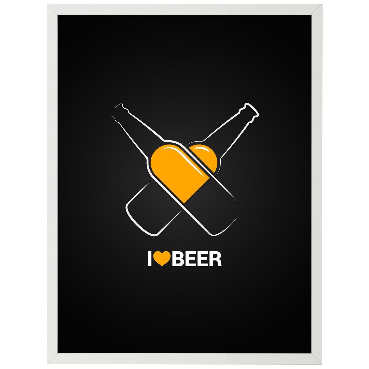 wandmotiv24 Poster, Poster - Spruch, Bier, Herz, Flasche - M0302 - Bild 1 wandmotiv24 Poster, Poster - Spruch, Bier, Herz, Flasche - M0302 - Bild 1