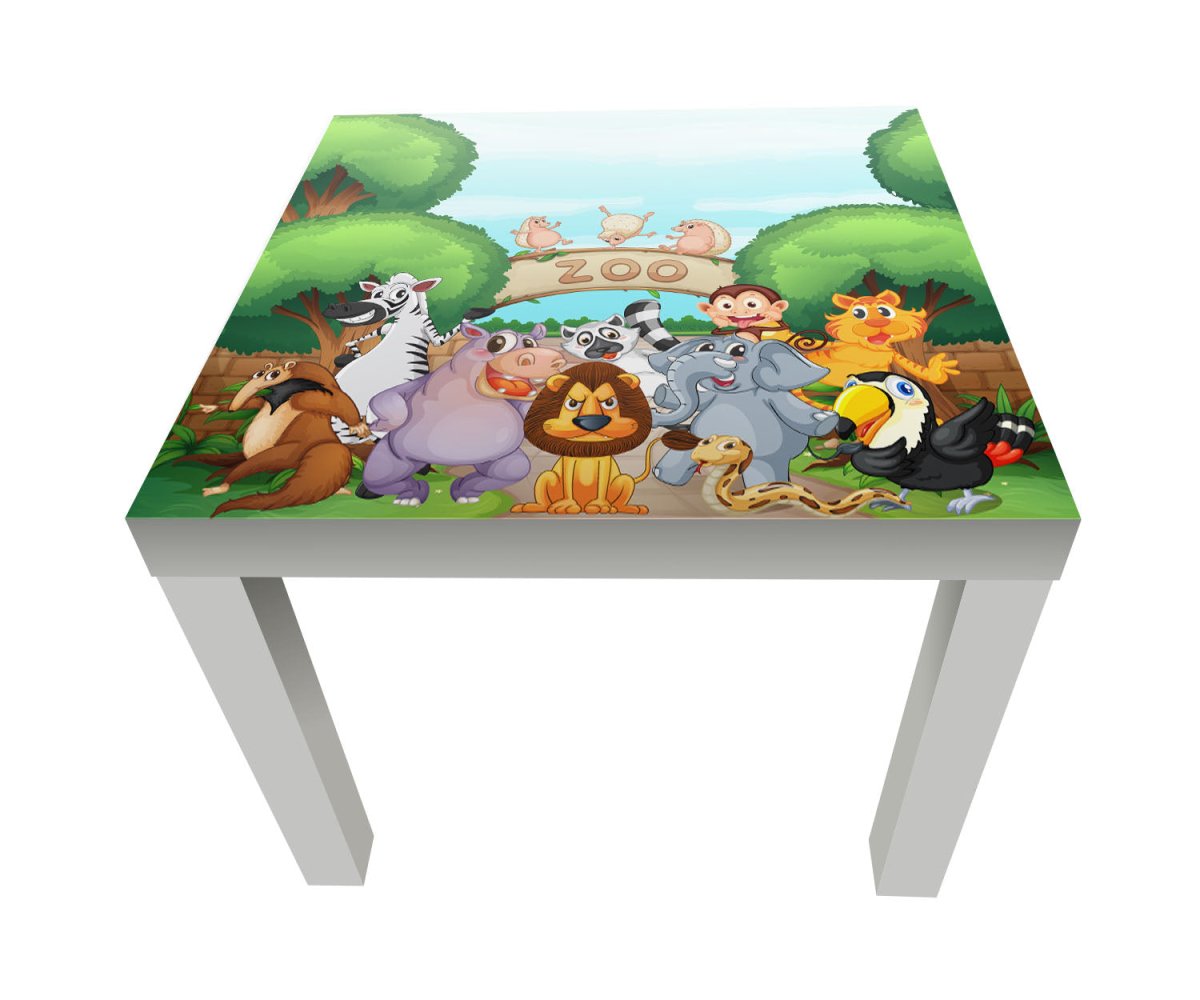 Beistelltisch Zootiere Kinder M0302 entdecken - Bild 1 Beistelltisch Zootiere Kinder M0302 entdecken - Bild 1