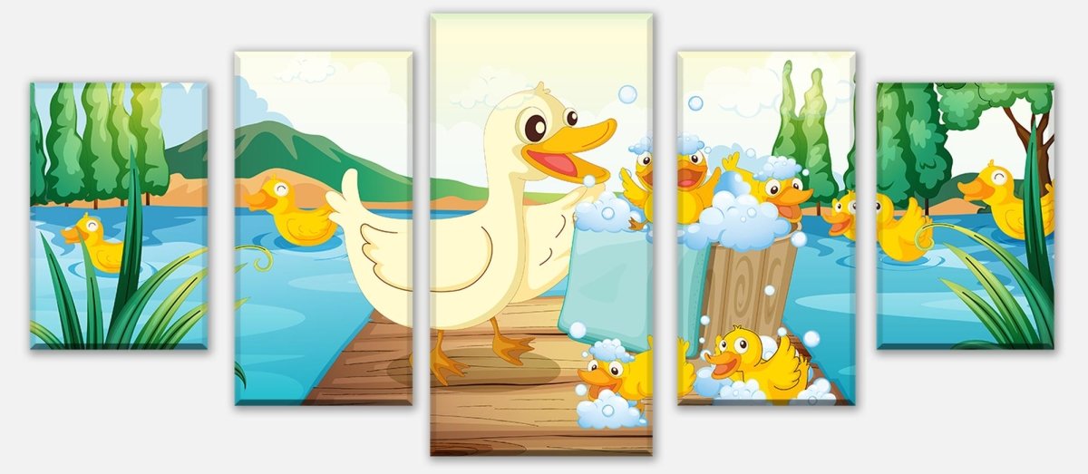 Leinwandbild Mehrteiler Waschtag Kinder M0304 entdecken - Bild 1 Leinwandbild Mehrteiler Waschtag Kinder M0304 entdecken - Bild 1