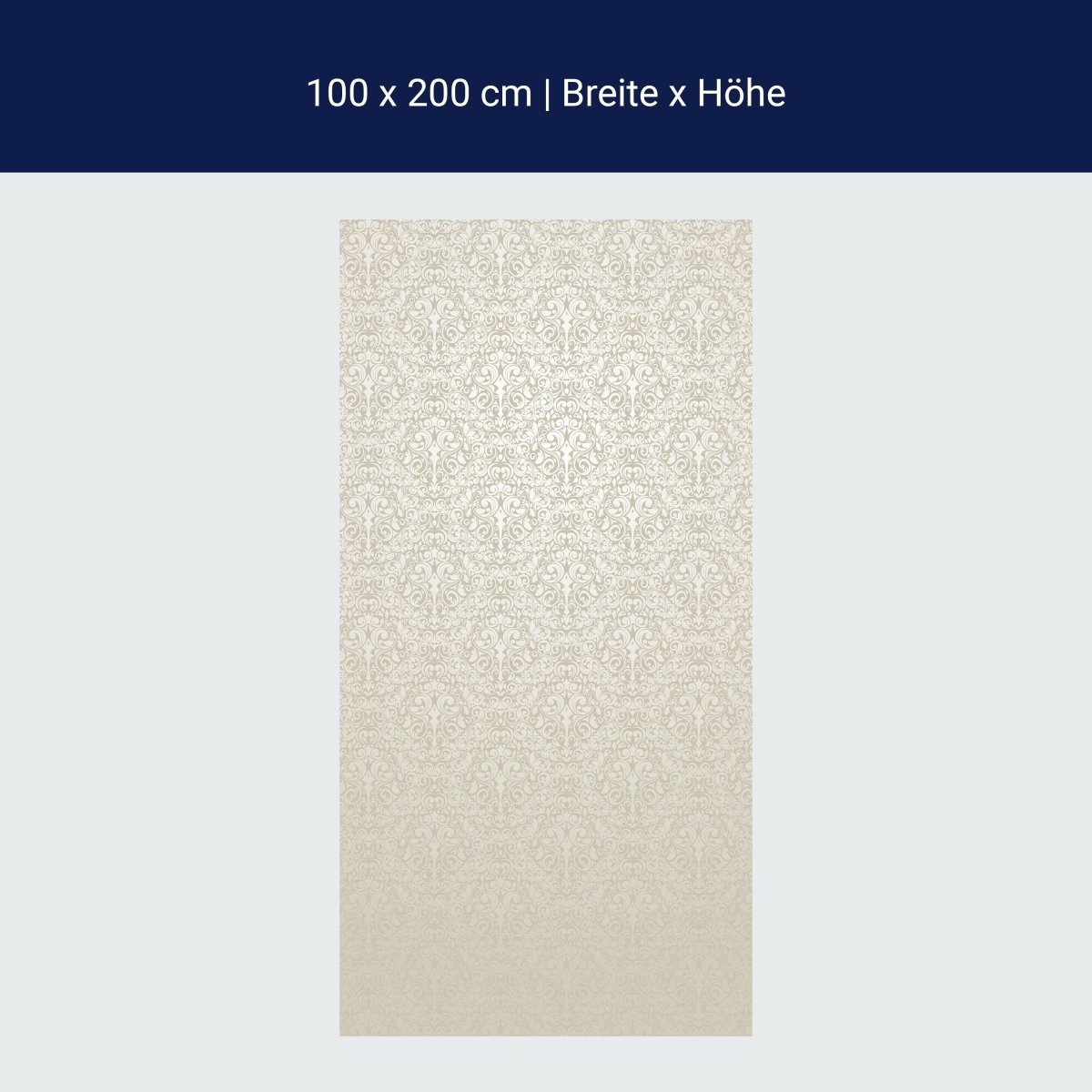 Duschwand Barockmuster Beige M0306 Duschwand Barockmuster Beige M0306