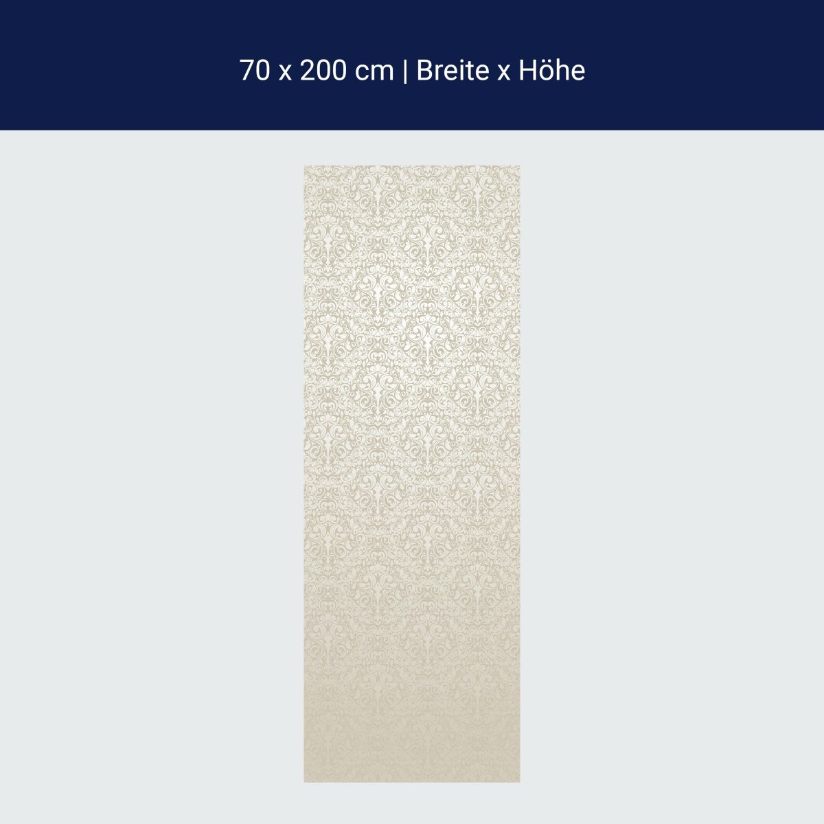 Duschwand Barockmuster Beige M0306 Duschwand Barockmuster Beige M0306