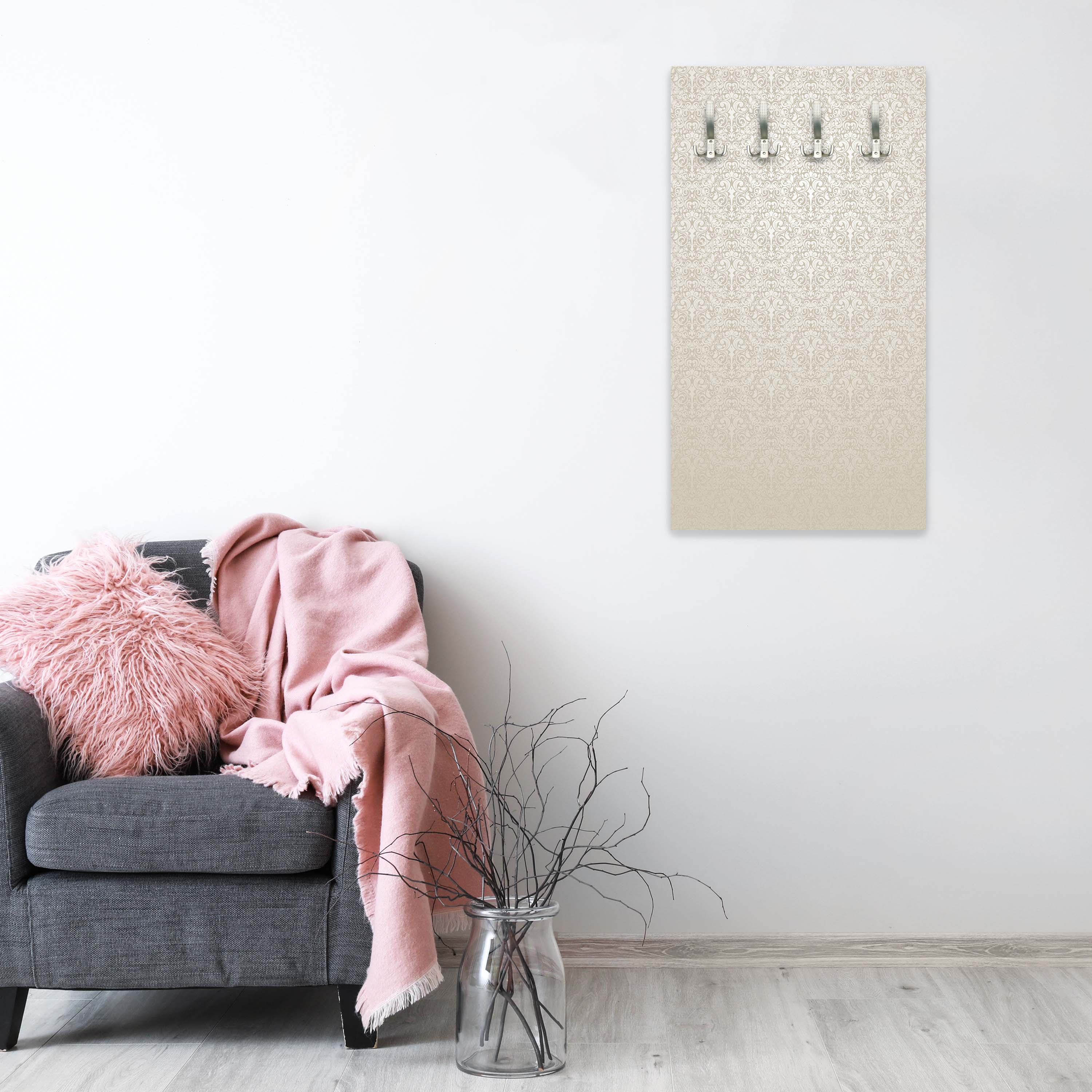 Garderobe Barockmuster Beige M0306 entdecken - Bild 3 Garderobe Barockmuster Beige M0306 entdecken - Bild 3