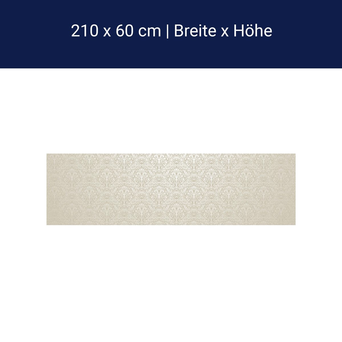 Küchenrückwand Barockmuster Beige M0306 Küchenrückwand Barockmuster Beige M0306