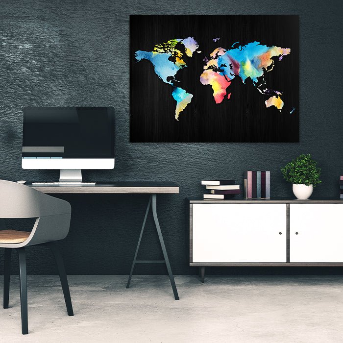 Leinwandbild Weltkarte, Querformat M0306 kaufen - Bild 2 Leinwandbild Weltkarte, Querformat M0306 kaufen - Bild 2