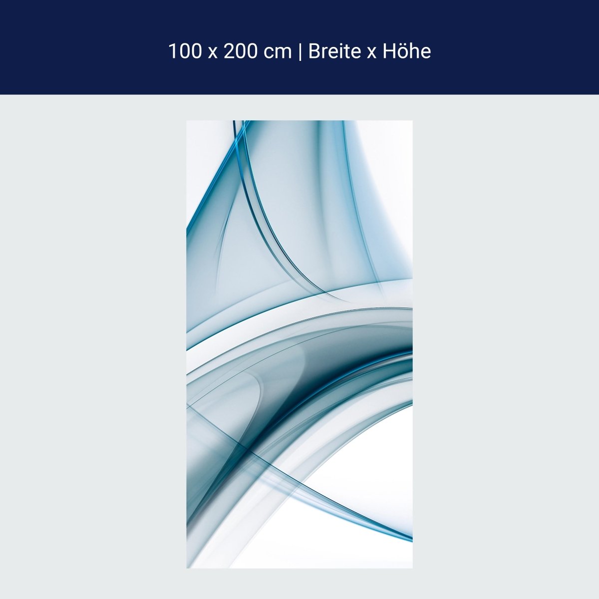 Duschwand Blaue Glaswelle M0307 Duschwand Blaue Glaswelle M0307