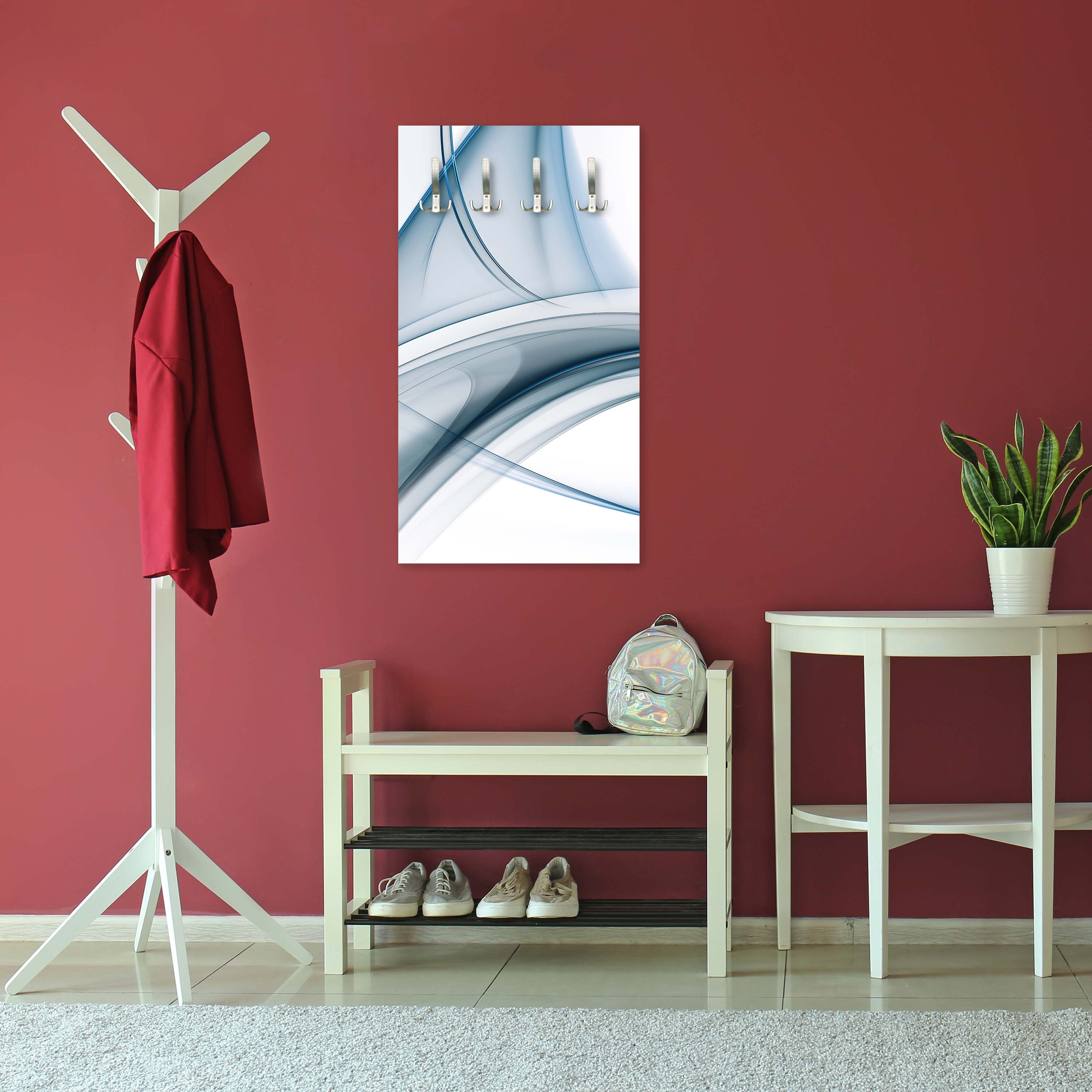 Garderobe Blaue Glaswelle M0307 entdecken - Bild 6 Garderobe Blaue Glaswelle M0307 entdecken - Bild 6