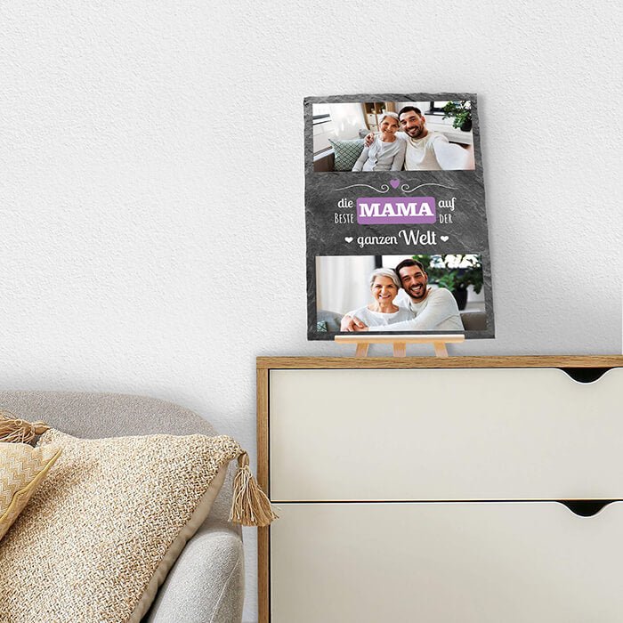 Schiefertafel mit Staffelei Beste Mama M0308 - Bild 2 Schiefertafel mit Staffelei Beste Mama M0308 - Bild 2