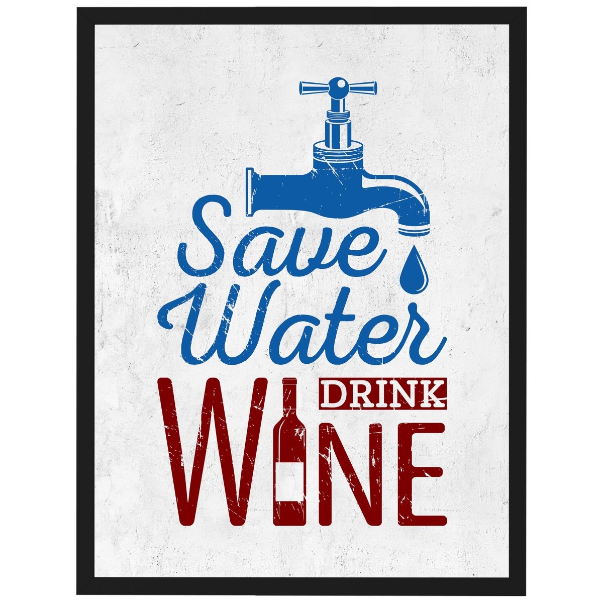 wandmotiv24 Poster, Poster - Spruch, Wein, Wasser - M0308 - Bild 1 wandmotiv24 Poster, Poster - Spruch, Wein, Wasser - M0308 - Bild 1
