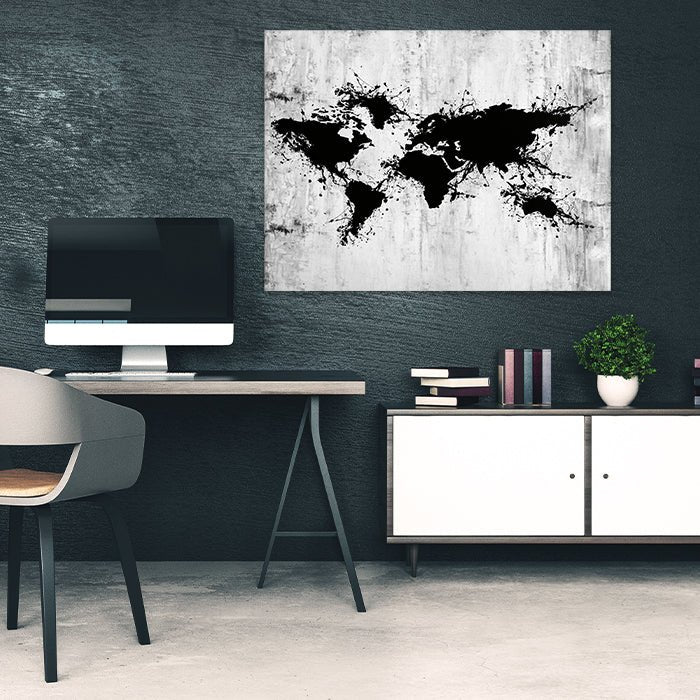 Leinwandbild Weltkarte, Querformat M0309 kaufen - Bild 2 Leinwandbild Weltkarte, Querformat M0309 kaufen - Bild 2