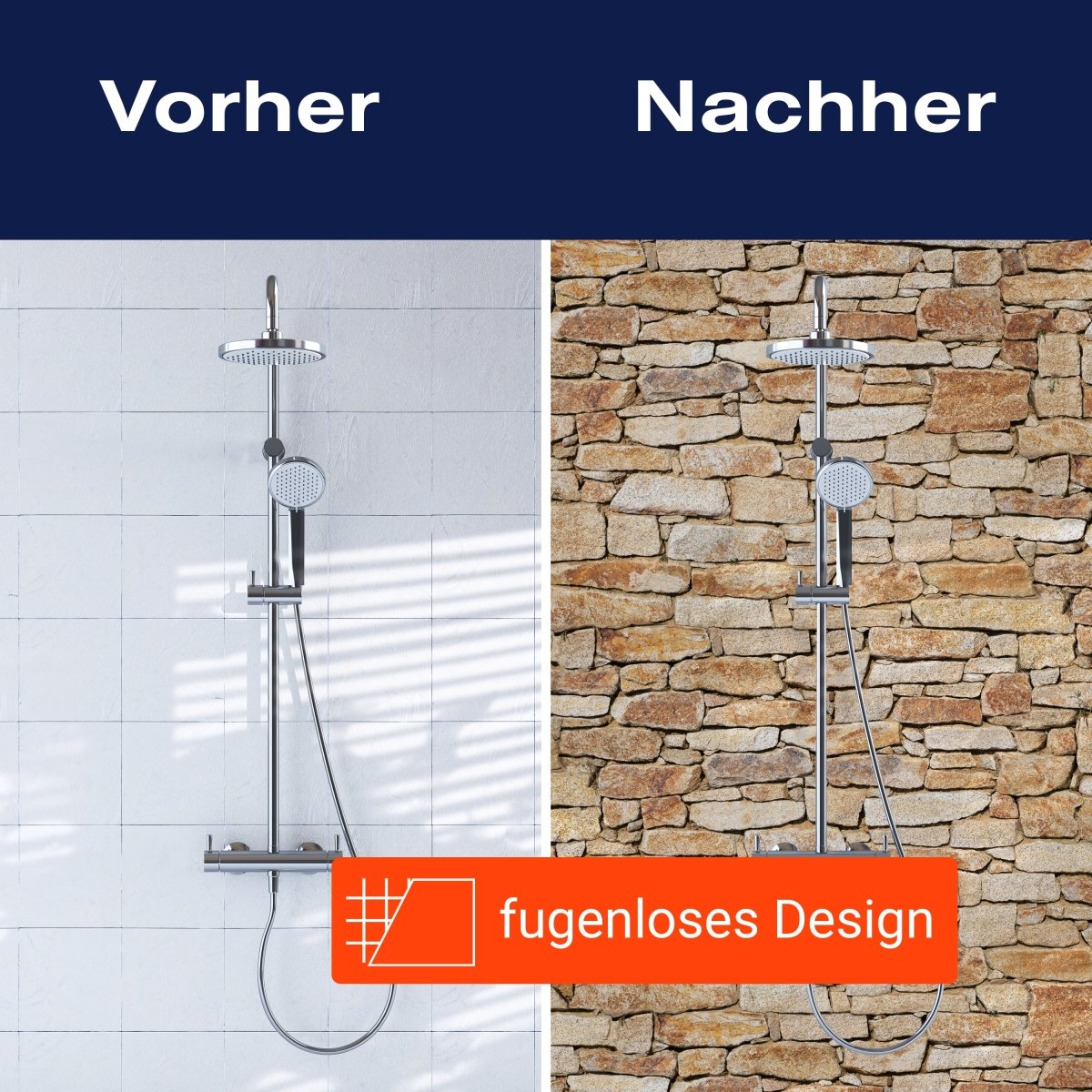 Duschwand Natursteinmauer Hell M0310 entdecken - Bild 9 Duschwand Natursteinmauer Hell M0310 entdecken - Bild 9