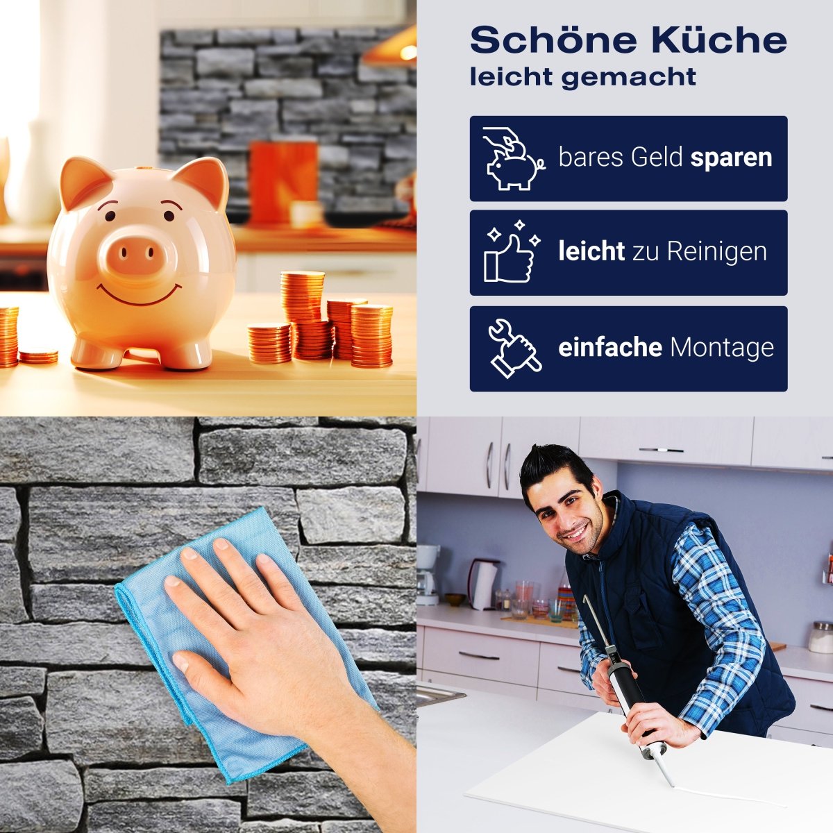 Küchenrückwand Grober Stein Grau M0311 entdecken - Bild 7 Küchenrückwand Grober Stein Grau M0311 entdecken - Bild 7