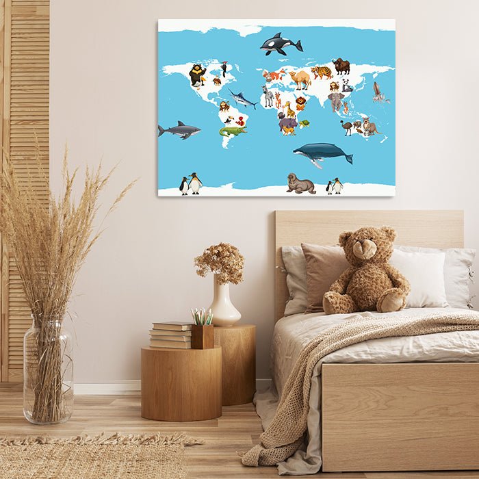 Leinwandbild Weltkarte, Querformat M0311 kaufen - Bild 2 Leinwandbild Weltkarte, Querformat M0311 kaufen - Bild 2
