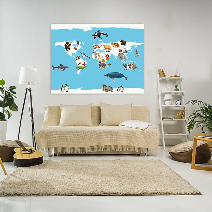 Leinwandbild Weltkarte, Querformat M0311 kaufen - Bild 3 Leinwandbild Weltkarte, Querformat M0311 kaufen - Bild 3