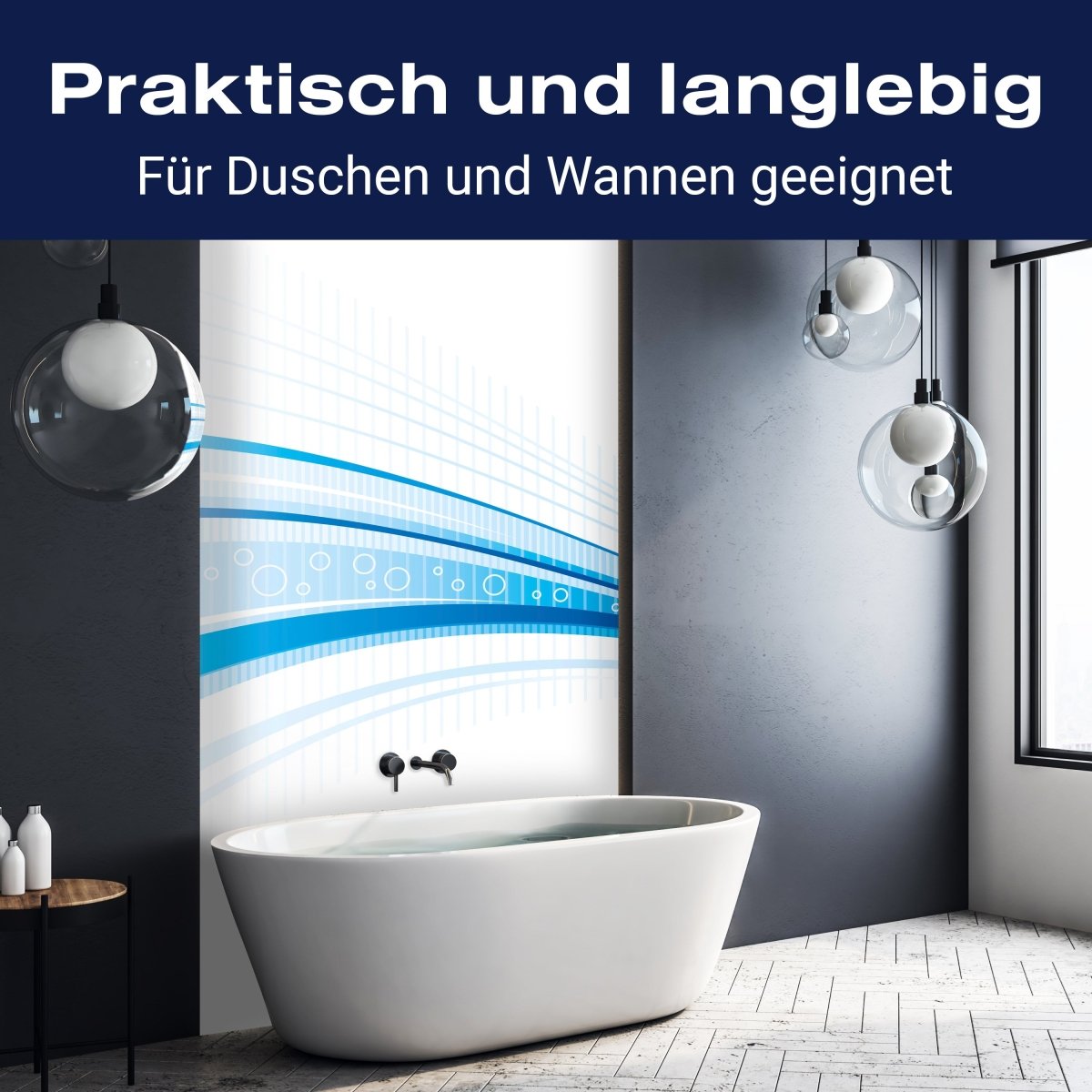 Duschwand Blaue Welle M0312 entdecken - Bild 3 Duschwand Blaue Welle M0312 entdecken - Bild 3