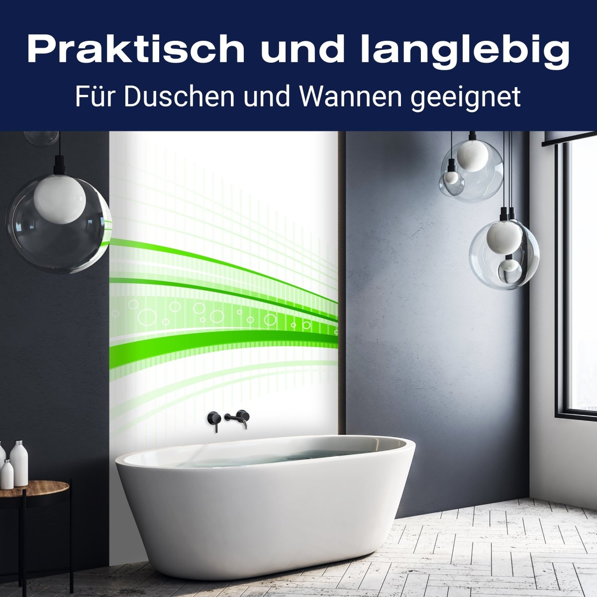 Duschwand Grüne Welle M0313 entdecken - Bild 3 Duschwand Grüne Welle M0313 entdecken - Bild 3