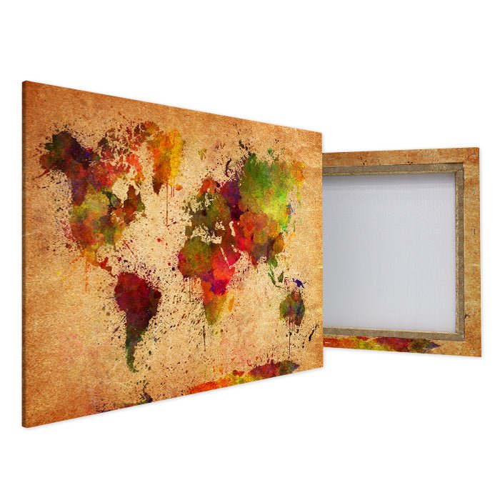 Leinwandbild Weltkarte, Querformat M0313 kaufen - Bild 4 Leinwandbild Weltkarte, Querformat M0313 kaufen - Bild 4