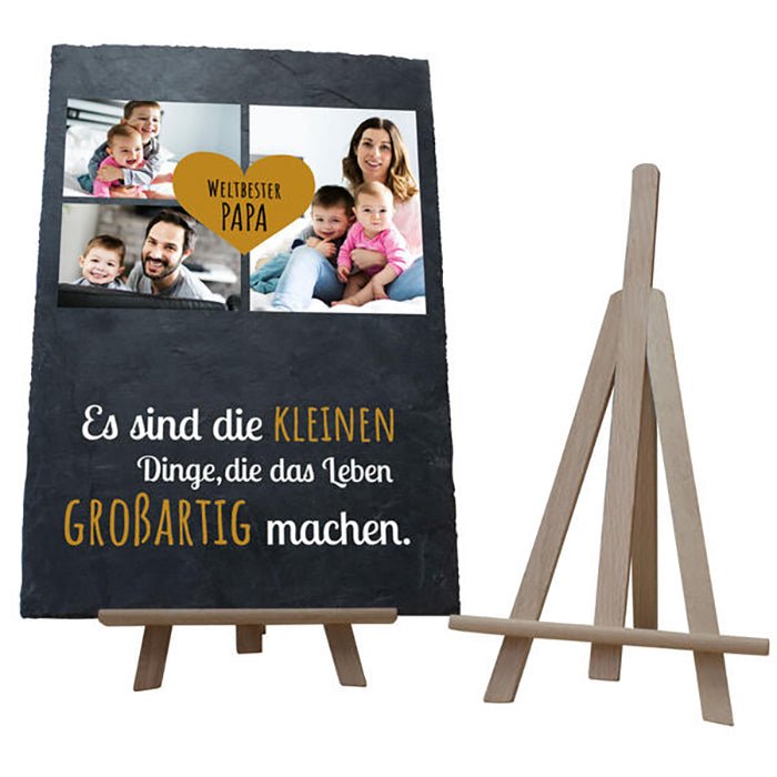Schiefertafel Bester Papa M0314 - Bild 2 Schiefertafel Bester Papa M0314 - Bild 2