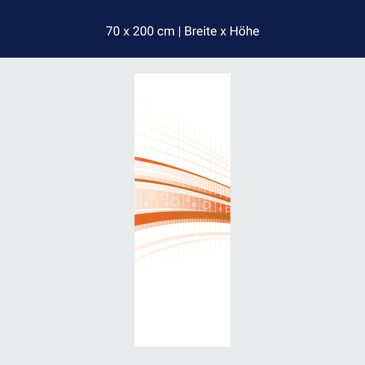 Duschwand Orangene Welle M0315 Duschwand Orangene Welle M0315