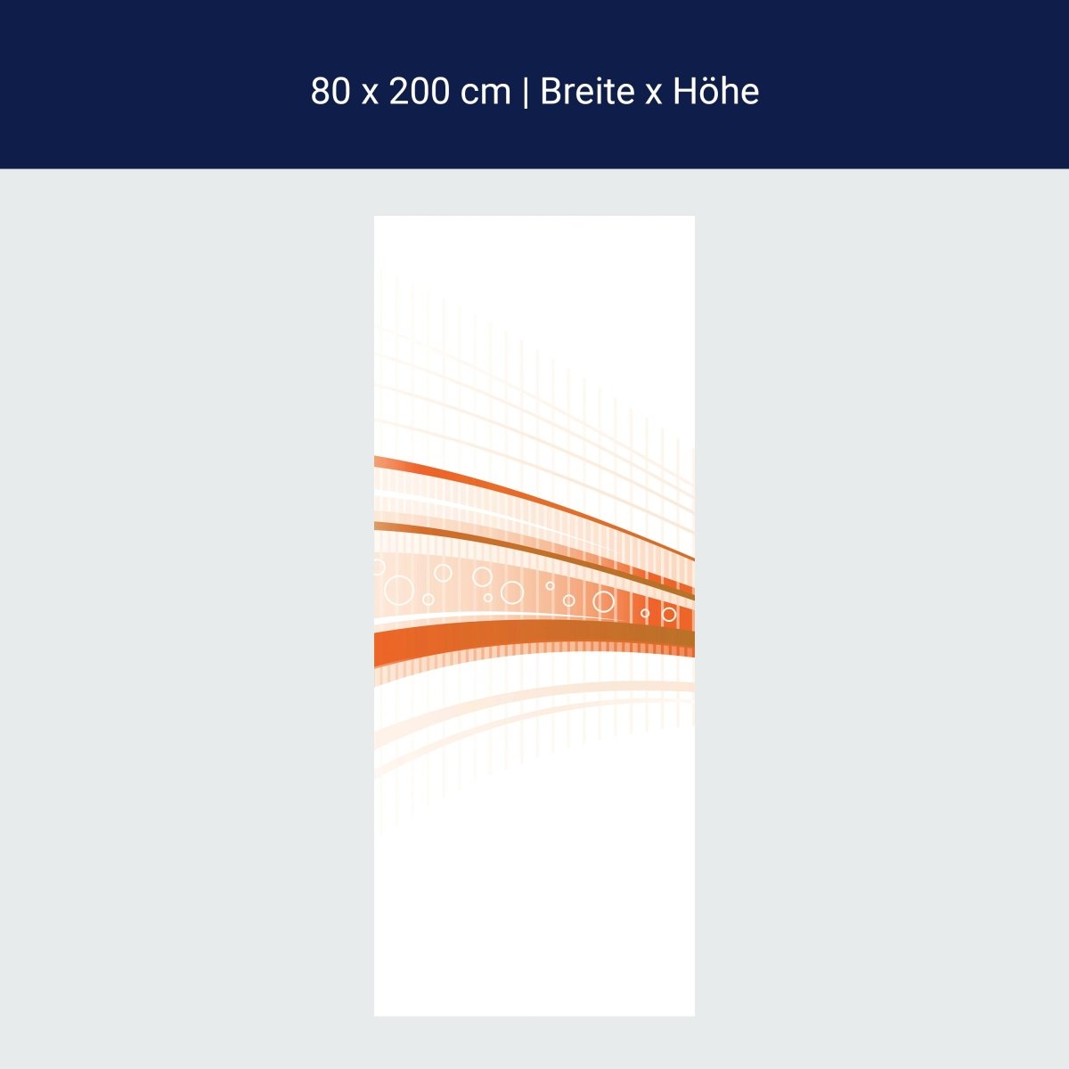 Duschwand Orangene Welle M0315 Duschwand Orangene Welle M0315