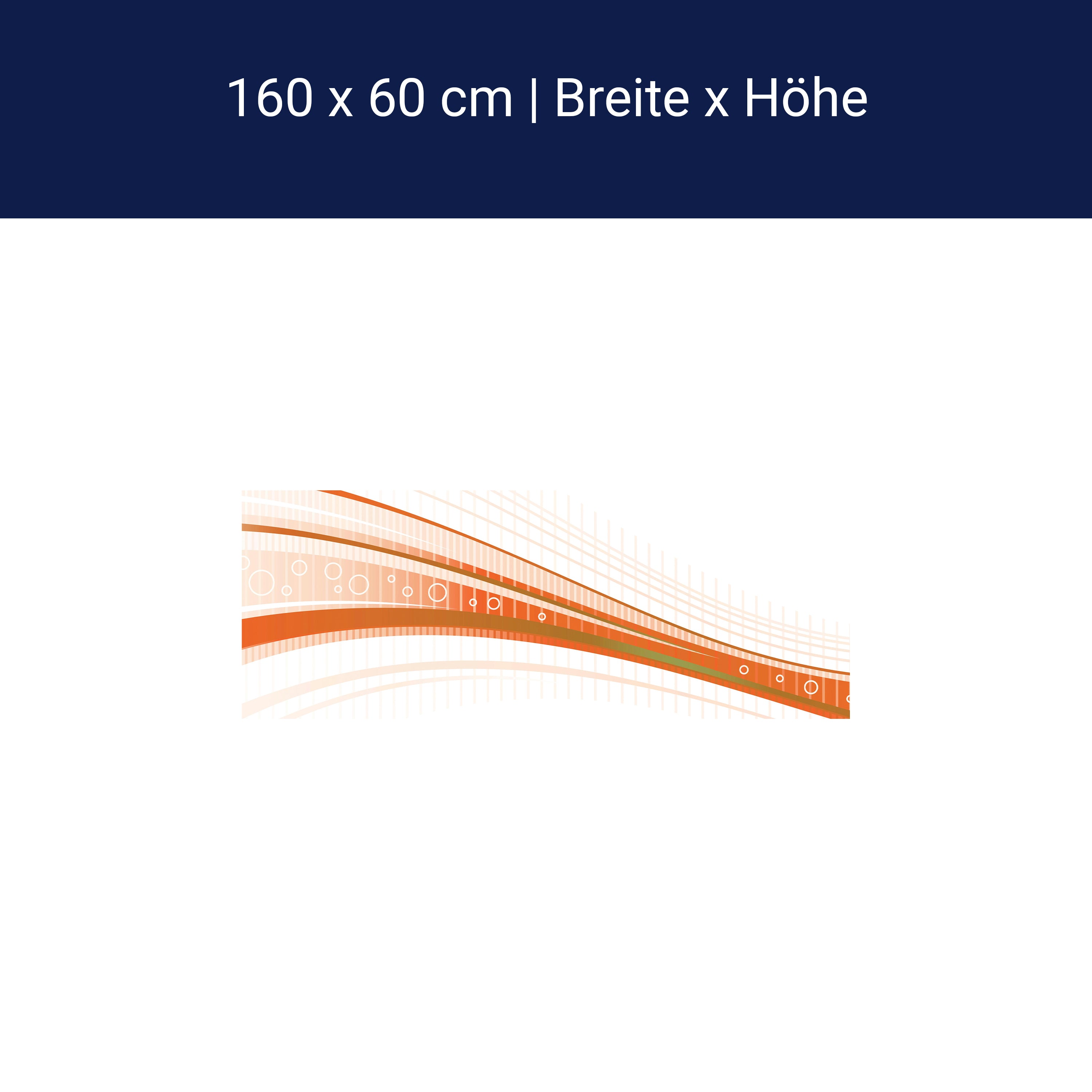 Küchenrückwand Orangene Welle M0315 Küchenrückwand Orangene Welle M0315