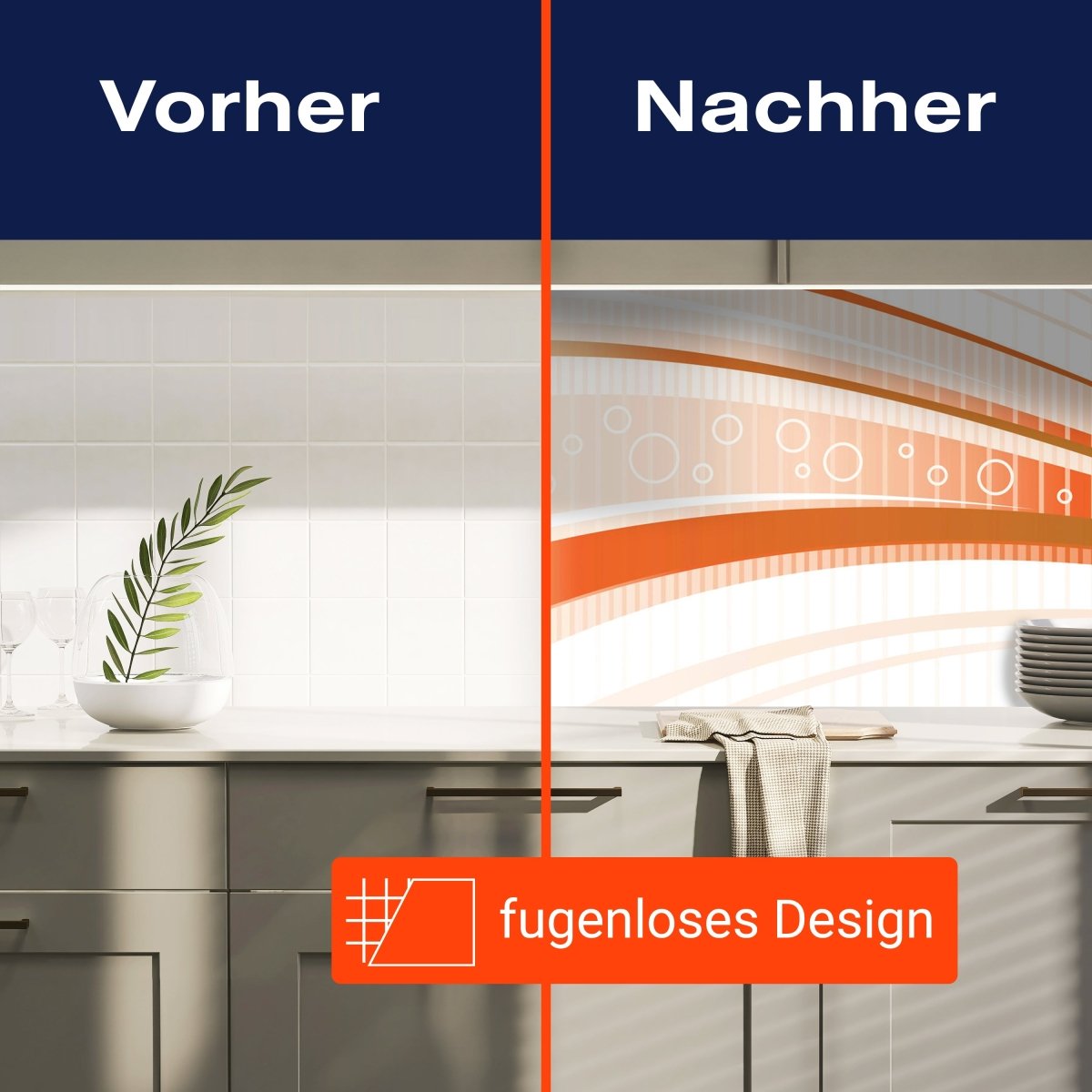 Küchenrückwand Orangene Welle M0315 entdecken - Bild 9 Küchenrückwand Orangene Welle M0315 entdecken - Bild 9