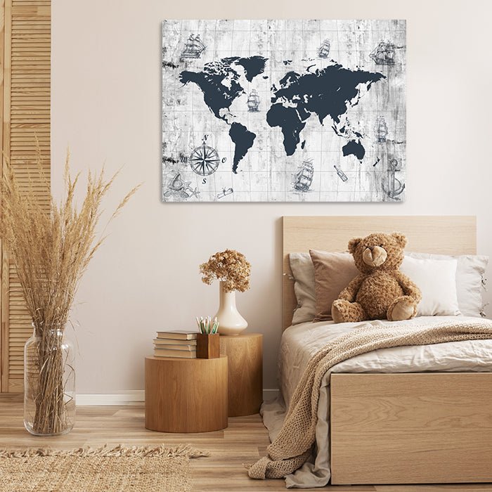 Leinwandbild Weltkarte, Querformat M0315 kaufen - Bild 2 Leinwandbild Weltkarte, Querformat M0315 kaufen - Bild 2