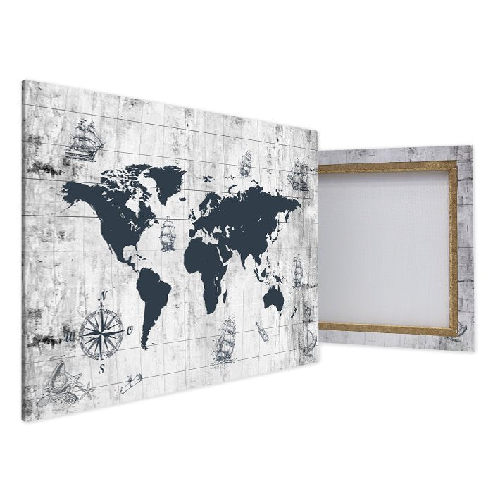 Leinwandbild Weltkarte, Querformat M0315 kaufen - Bild 4 Leinwandbild Weltkarte, Querformat M0315 kaufen - Bild 4