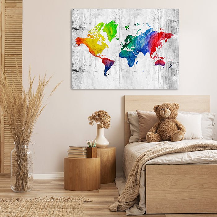 Leinwandbild Weltkarte, Querformat M0317 kaufen - Bild 2 Leinwandbild Weltkarte, Querformat M0317 kaufen - Bild 2
