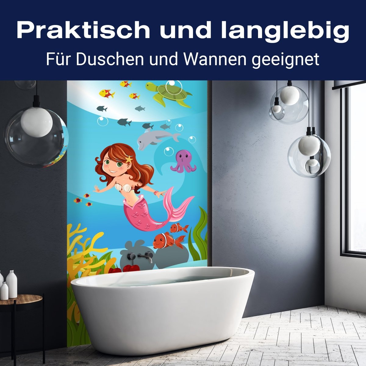 Duschwand kleine Meerjungfrau M0318 entdecken - Bild 3 Duschwand kleine Meerjungfrau M0318 entdecken - Bild 3
