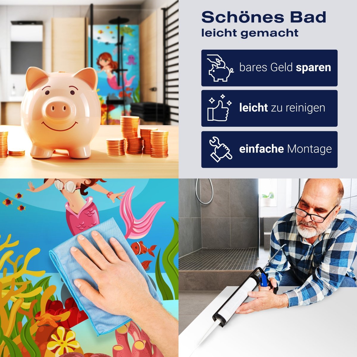 Duschwand kleine Meerjungfrau M0318 entdecken - Bild 7 Duschwand kleine Meerjungfrau M0318 entdecken - Bild 7