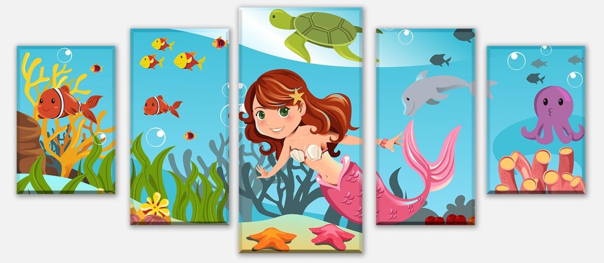 Leinwandbild Mehrteiler kleine Meerjungfrau M0318 entdecken - Bild 1 Leinwandbild Mehrteiler kleine Meerjungfrau M0318 entdecken - Bild 1