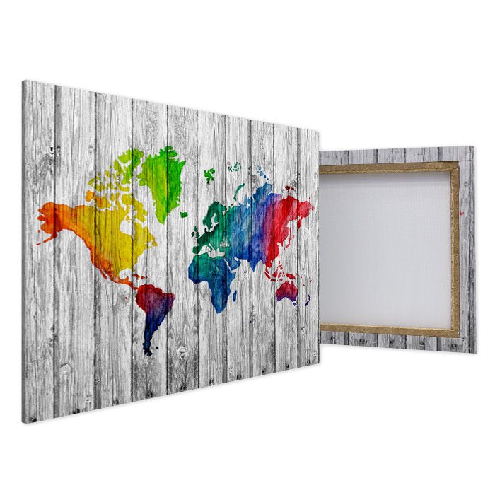 Leinwandbild Weltkarte, Querformat M0318 kaufen - Bild 4 Leinwandbild Weltkarte, Querformat M0318 kaufen - Bild 4