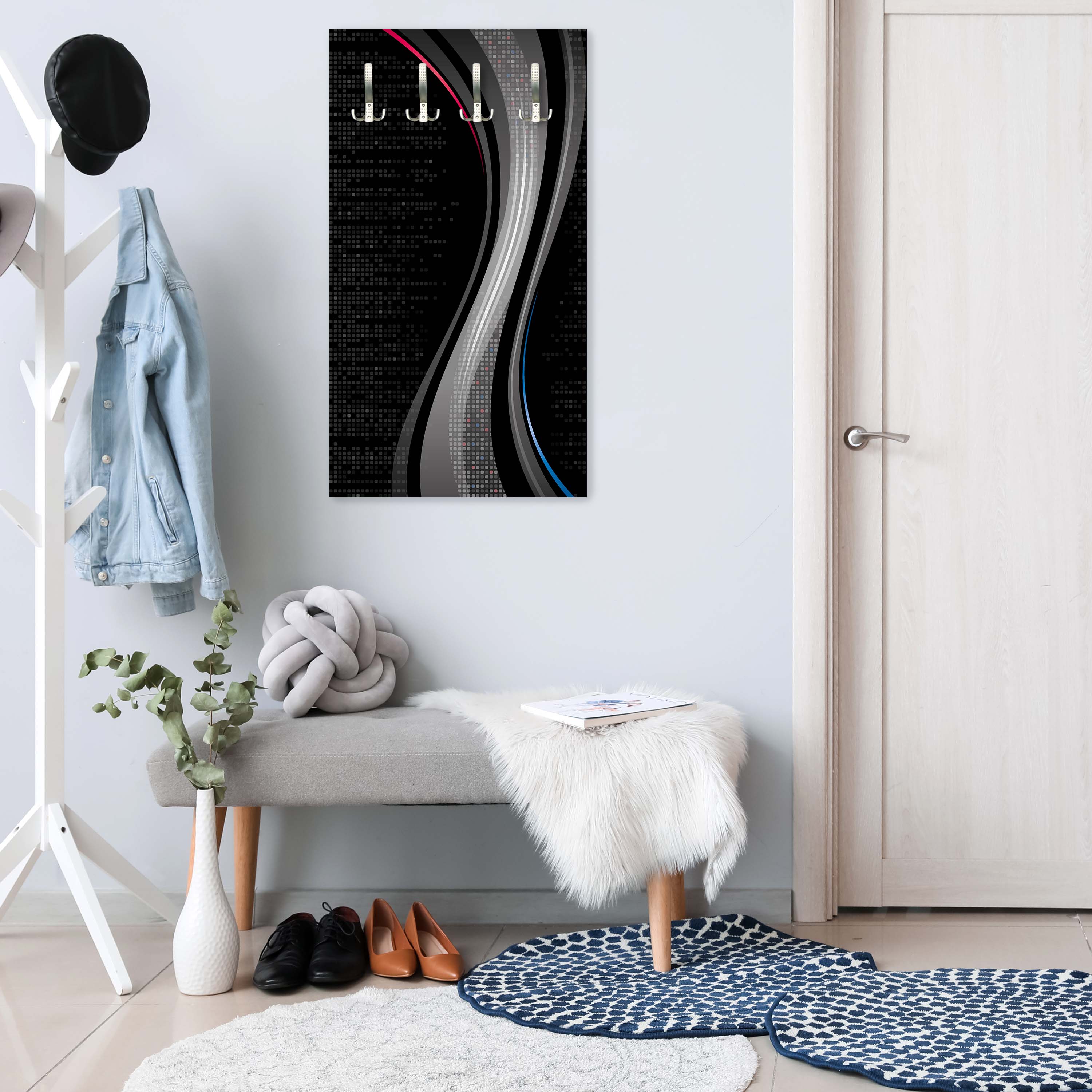 Garderobe Black Waves M0319 entdecken - Bild 2 Garderobe Black Waves M0319 entdecken - Bild 2