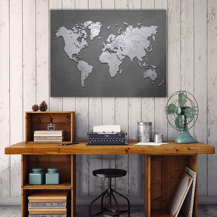 Leinwandbild Weltkarte, Querformat M0319 kaufen - Bild 3 Leinwandbild Weltkarte, Querformat M0319 kaufen - Bild 3
