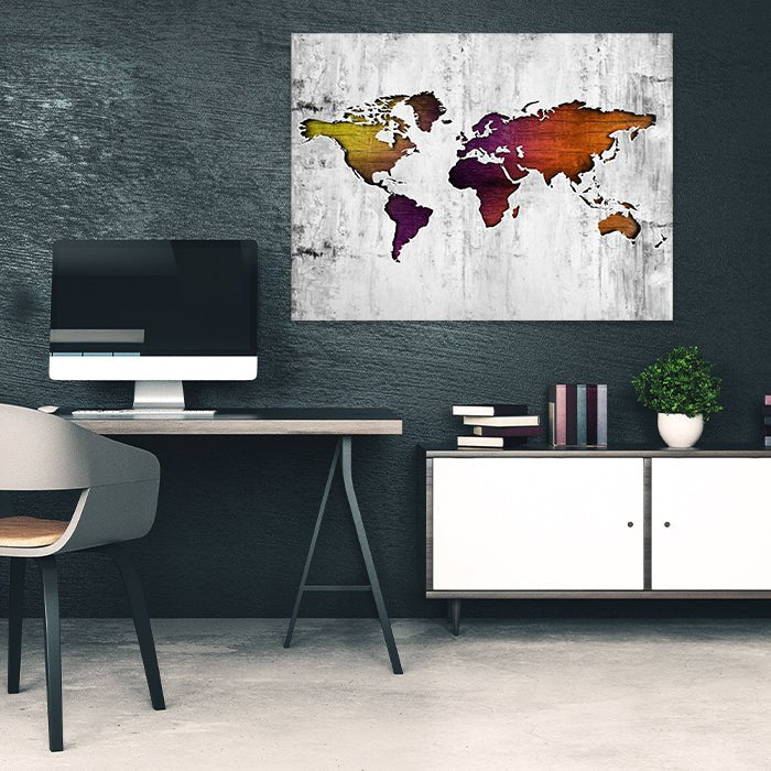 Leinwandbild Weltkarte, Querformat M0320 kaufen - Bild 2 Leinwandbild Weltkarte, Querformat M0320 kaufen - Bild 2