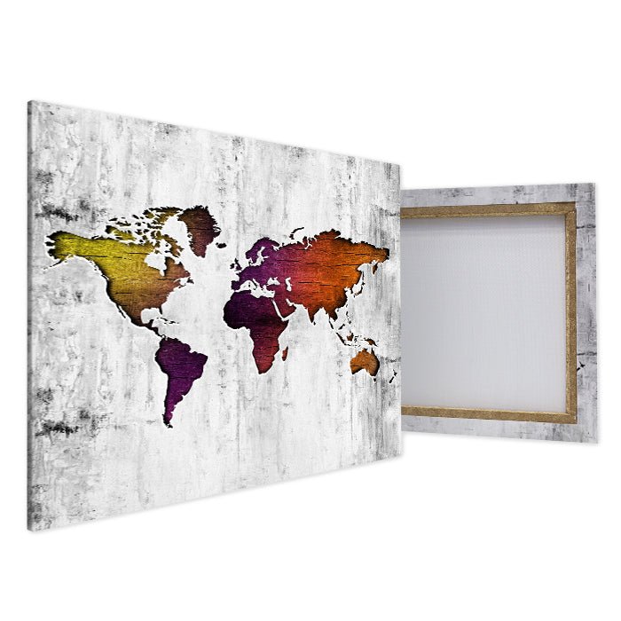 Leinwandbild Weltkarte, Querformat M0320 kaufen - Bild 4 Leinwandbild Weltkarte, Querformat M0320 kaufen - Bild 4