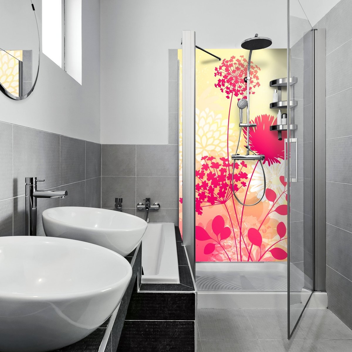 Duschwand Sommerwiese M0322 entdecken - Bild 1 Duschwand Sommerwiese M0322 entdecken - Bild 1