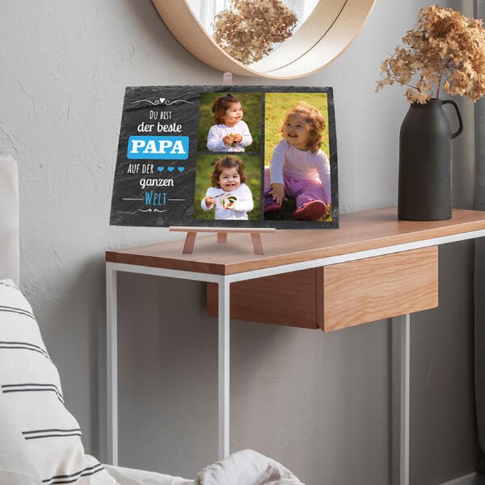 Schiefertafel Bester Papa M0323 - Bild 5 Schiefertafel Bester Papa M0323 - Bild 5