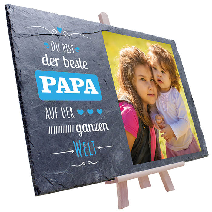 Schiefertafel Bester Papa M0324 - Bild 7 Schiefertafel Bester Papa M0324 - Bild 7