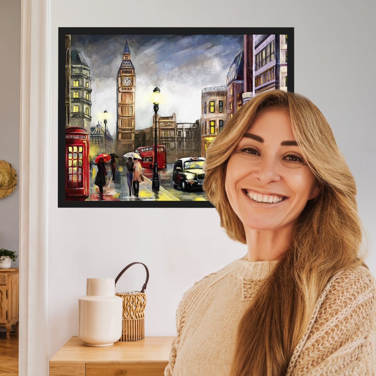 wandmotiv24 Poster, Poster - Kunst, Gemälde, London - M0328 - Bild 2 wandmotiv24 Poster, Poster - Kunst, Gemälde, London - M0328 - Bild 2