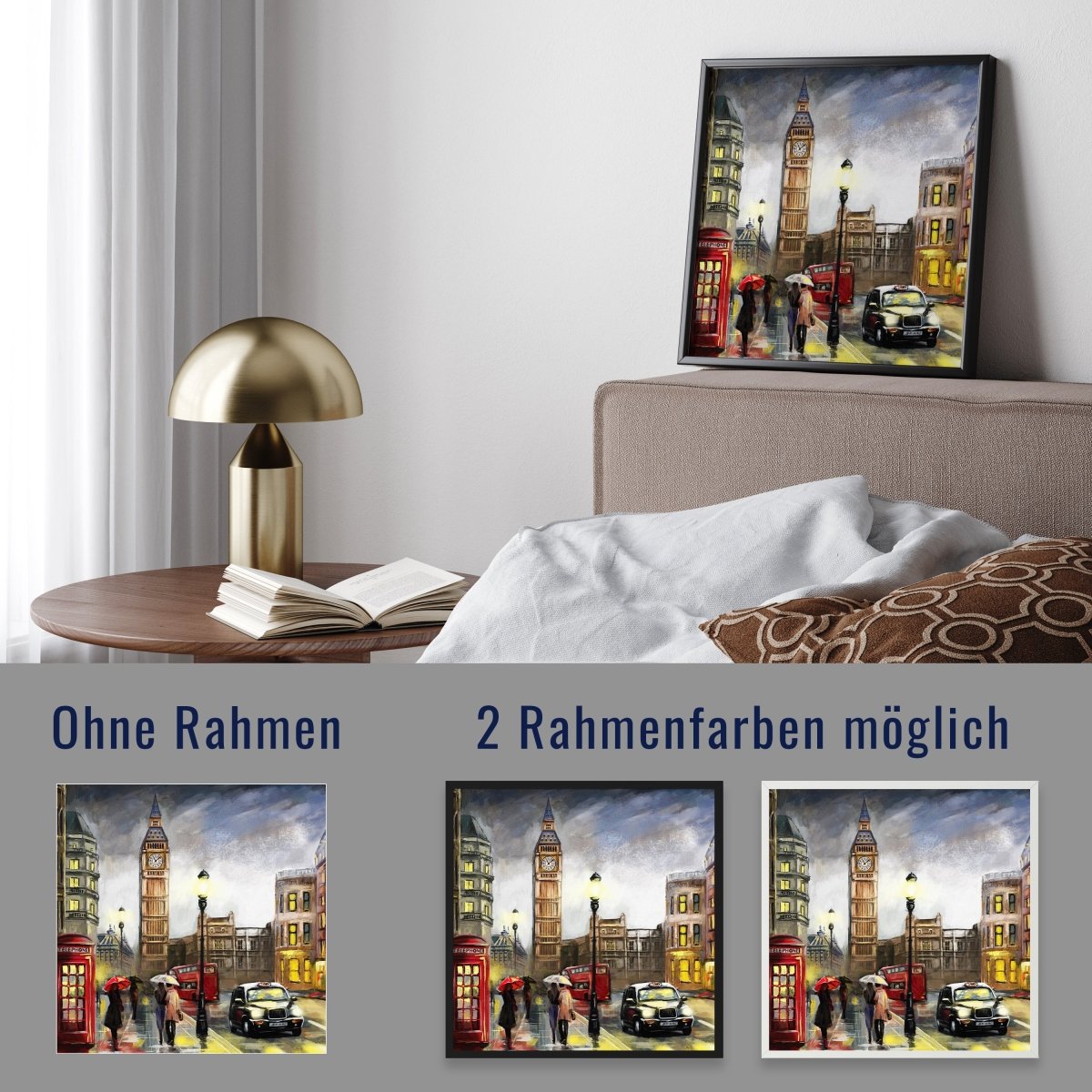 wandmotiv24 Poster, Poster - Kunst, Gemälde, London - M0328 - Bild 4 wandmotiv24 Poster, Poster - Kunst, Gemälde, London - M0328 - Bild 4