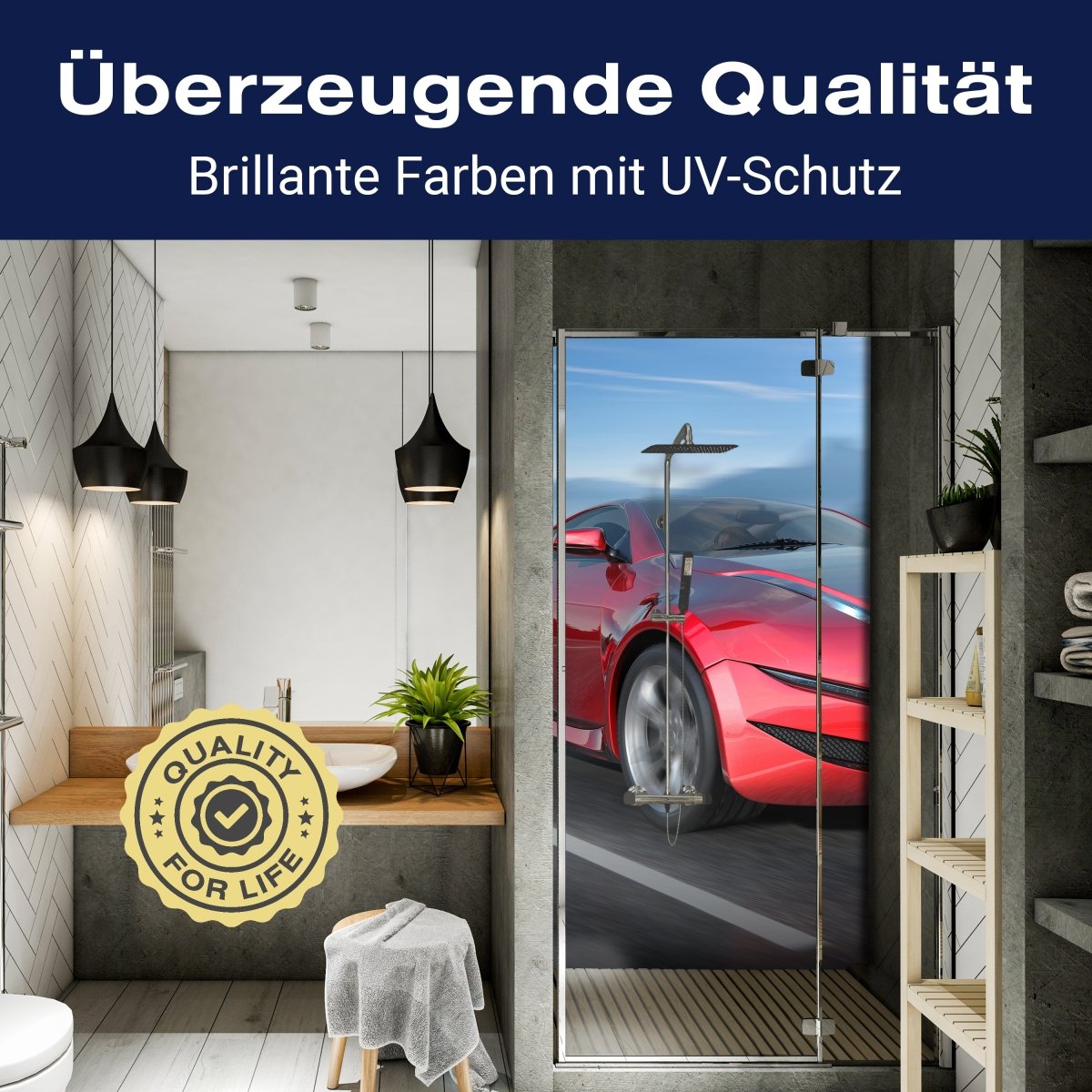 Duschwand Fahrender Sportwagen M0332 entdecken - Bild 2 Duschwand Fahrender Sportwagen M0332 entdecken - Bild 2