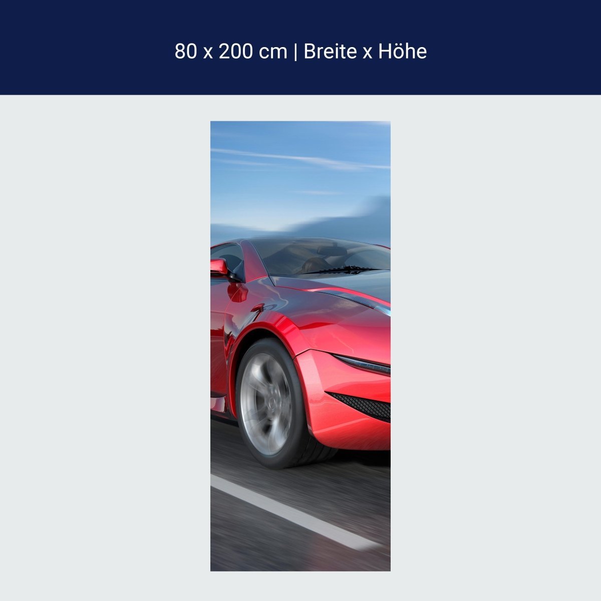 Duschwand Fahrender Sportwagen M0332 Duschwand Fahrender Sportwagen M0332