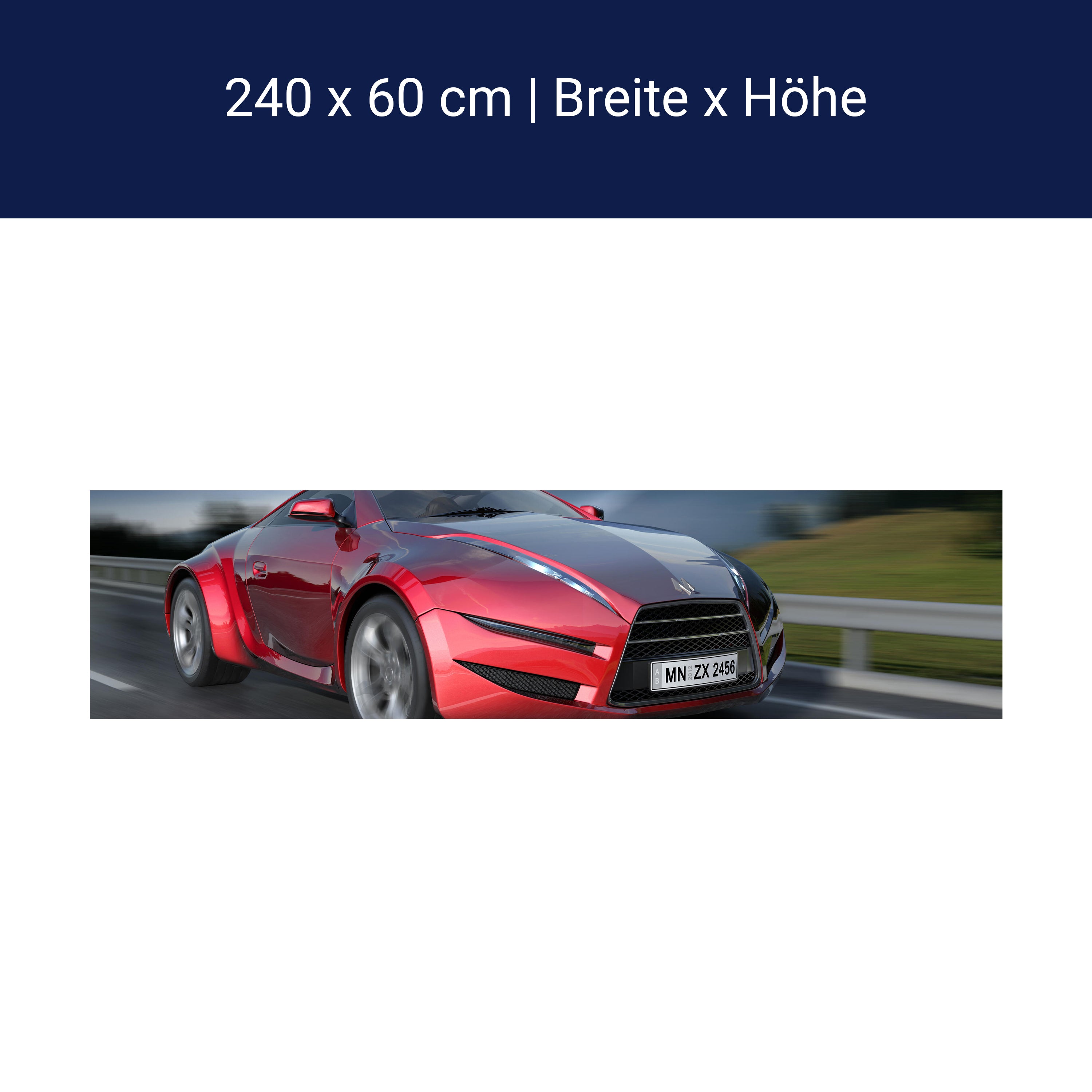 Küchenrückwand Fahrender Sportwagen M0332 Küchenrückwand Fahrender Sportwagen M0332