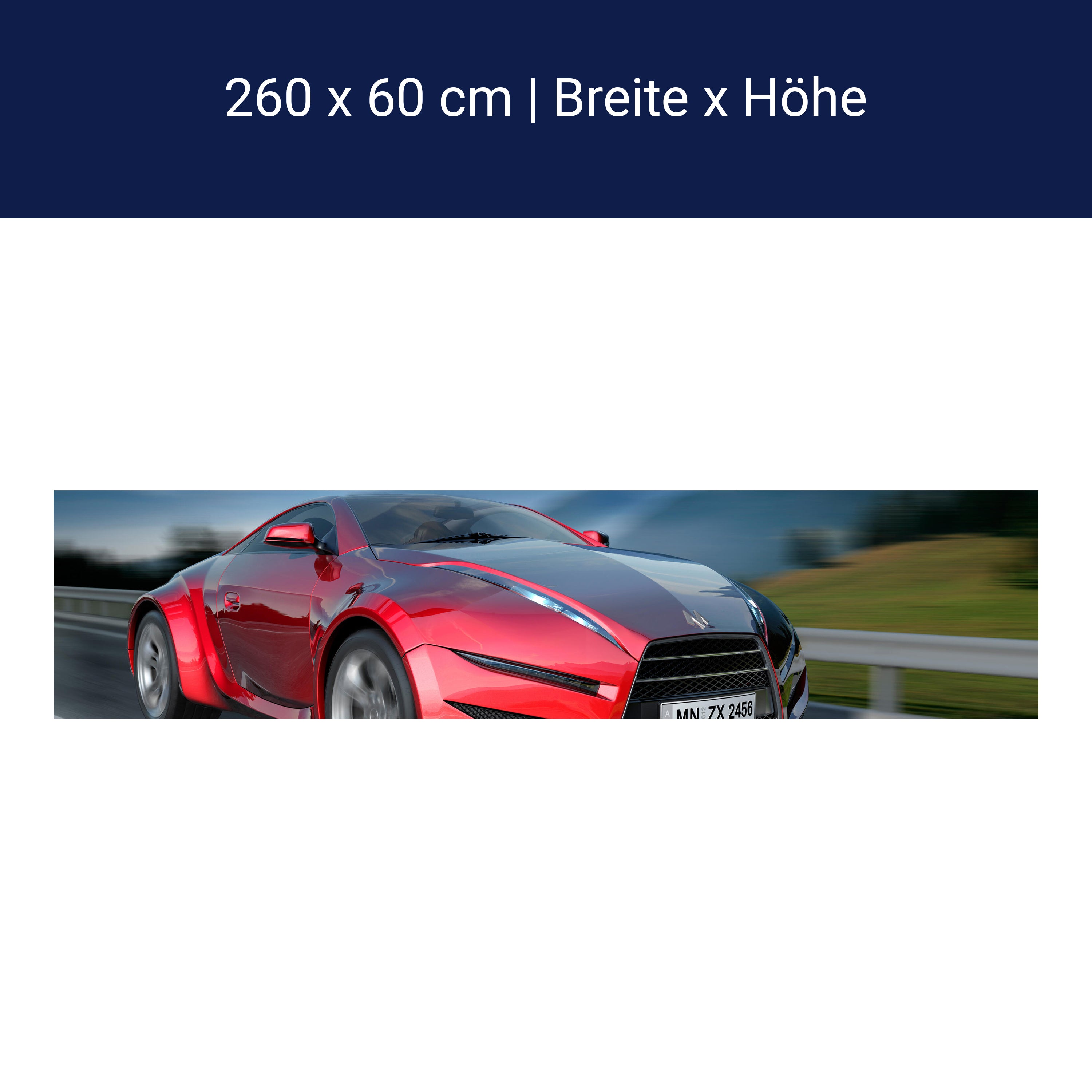 Küchenrückwand Fahrender Sportwagen M0332 Küchenrückwand Fahrender Sportwagen M0332