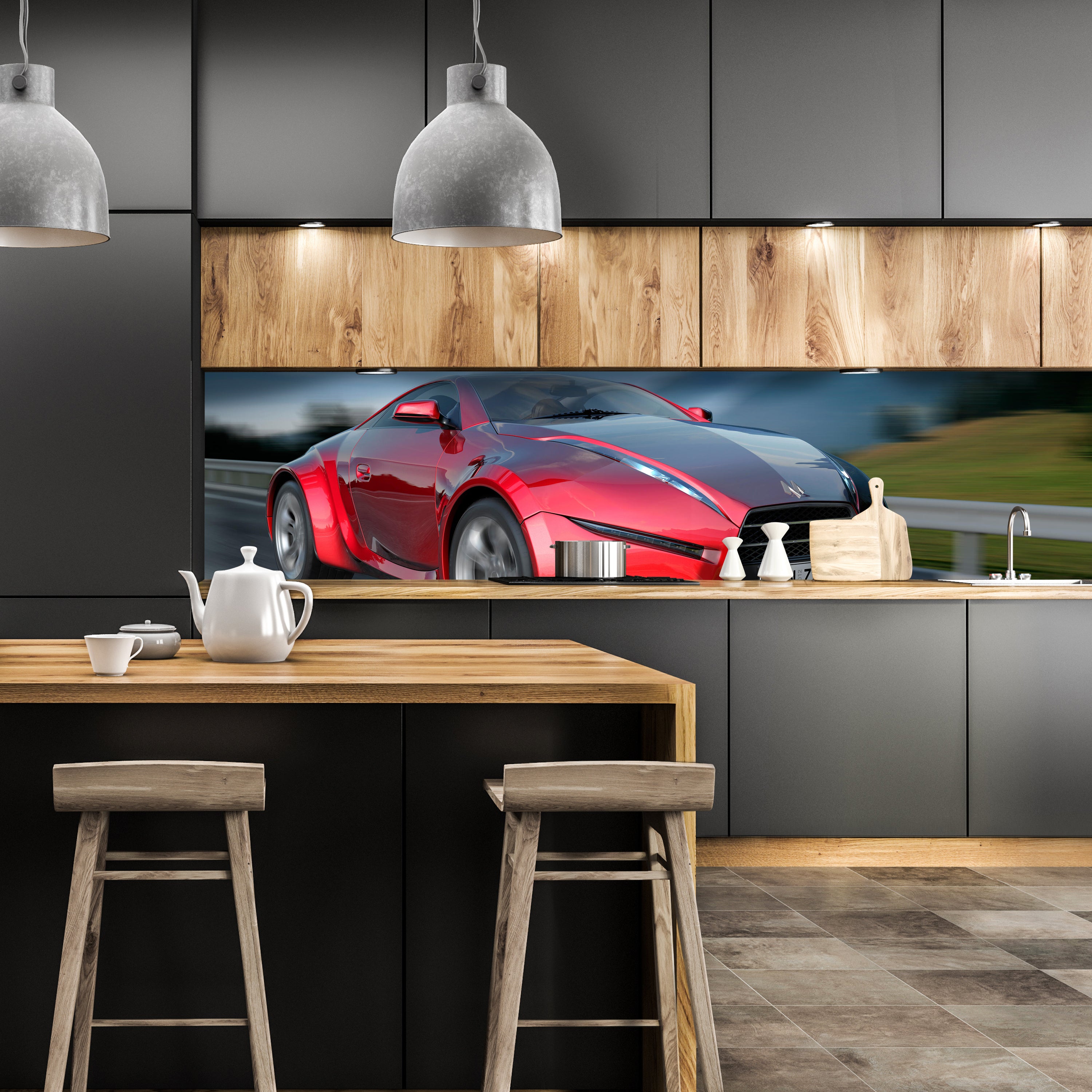 Küchenrückwand Fahrender Sportwagen M0332 entdecken - Bild 1 Küchenrückwand Fahrender Sportwagen M0332 entdecken - Bild 1